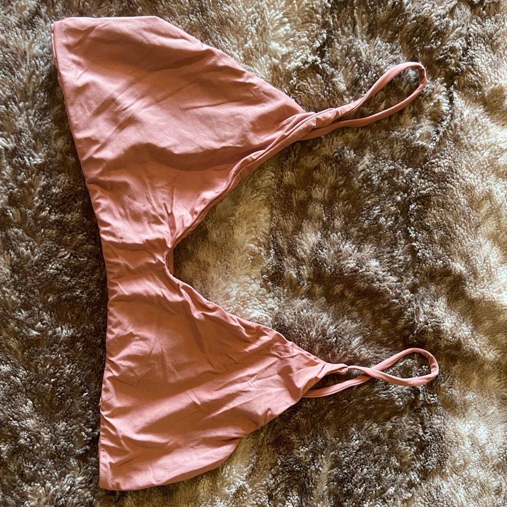 Large, blush pink Mai bikini/bra top